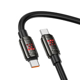 Hoco U143 Joy 240W Charging Data Cable C To C, Black