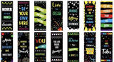Vibrant Inspirational Student Bookmark, Double Sided, Single Unit