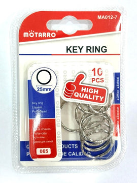 Metal Key Rings, 10pc