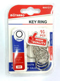 Metal Key Rings, 10pc