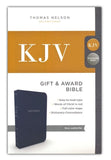 KJV, Gift & Award Bible, Navy Leatherflex, Standard Print