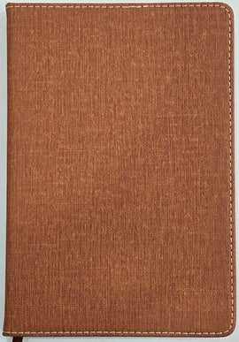 Lined Journal, Stitched Borders, Tan