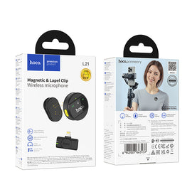 Hoco L21 Charm Wireless Microphone iP, Black