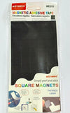 Magnetic Adhesive Tape, 50 Square Magnets