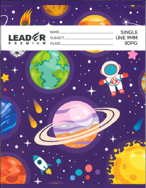 Leader Premium Single Line Exercise Book, Single Count - Charrans.com