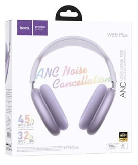 Hoco W65 Plus Happy ANC BT Headphones, Purple