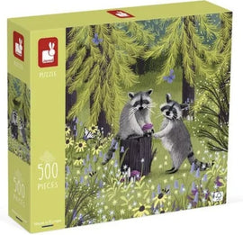 Janod Raccoon in the Forest Jigsaw Puzzle, 500 pieces