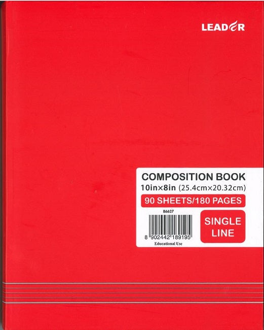 Leader Hardcover Designer Notebook, 8x10in, 180 pages, Assorted Colour ...
