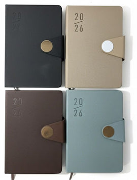 2026 Calendar Diary, Textured Finish, Assorted Fall Colours