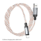 Hoco U112 Shine Charging Data Cable For iP, Gray