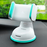 Hoco CA5 Suction Disc Mobile Phone Car Holder, WHITE & TEAL