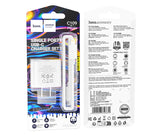 Hoco C109 Fighter Single Port PD20W Charger Set (Type C To iPhone), White