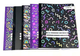 Leader Flexible Cover Notebook, 8 x 10, Assorted Patterns, 180 pages