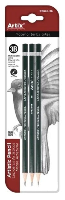 Artix 3B Drawing Pencil, Pack of 3