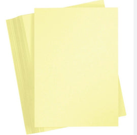 Bristol Board, Letter Size, 8.5 x 11, 180gm, Pack of 100 sheets, YELLOW