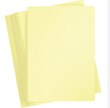 Bristol Board, Letter Size, 8.5 x 11, 180gm, Pack of 100 sheets, YELLOW