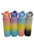 30oz Ombre Water Reusable Water Bottle with Handle & Strap, Assorted Colours