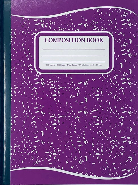 Winners, Composition Notebook, Assorted Colours, 9.75 x 7.5, 200pgs ...