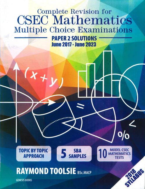 Test Paper Example Multiple Choice Plus Math Complete Revision for CSEC Mathematics Multiple Choice Exams Paper 2 S ...