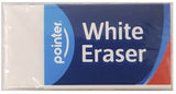 Pointer White Eraser, Small, Single Count