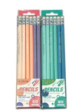 YA Pencils, HB, Assorted Pastel Colours, Pack of 12 Pencils