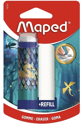 Maped Golden Dragon Tube Eraser with Refill