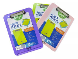 Pointer Clipboard Storage Case, 9.3" x 13.4", ASSORTED PASTEL COLOURS, Single