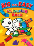 Big and Easy Jumbo Colouring Book - Turtle, Creatures & Food