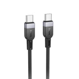 Hoco X109 Energy PD 27W Silicone Charging Data Type C - iPhone (Length=2M), Black