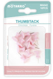 Motarro Large Push Pin / Thumb Tacks, Pastel Colours, 10pc
