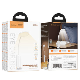Hoco HX10 Clip Table Lamp, White