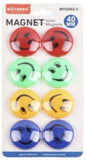 Motarro Magnets, Smiley Faces, Large, 8pc set
