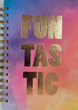 Funtastic Lined Spiral Journal, Hardcover, Assorted Patterns