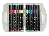 Glitter Marker Set with Sparkle Carry Case, 12 Colours