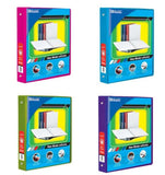 BAZIC 1" Asst. Neon Color 3-Ring View Binder w/ 2-Pockets PINK