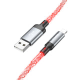 Hoco U112 Shine Charging Data Cable For iP, Gray