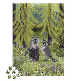 Janod Raccoon in the Forest Jigsaw Puzzle, 500 pieces