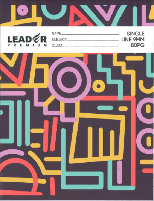 Leader Premium Single Line Exercise Book, Single Count - Charrans.com