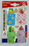 Magnetic Bookmarks, FRUITS, 4pk