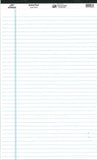 Scholar Writing Pad, Legal Size,8 1/2" x 14", WHITE