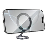 Hoco GH9 Double-Ring Double-Sided Magnetic Ring Holder, Metal Gray