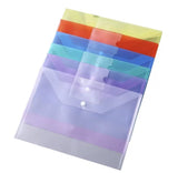 Document Holder, Plastic Folder with label, Button Closure, RED 12.5"x9.5"
