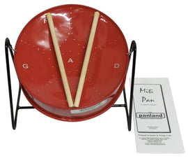 Miti Trini SteelPan, Small with Stand Pansticks, 1 Single
