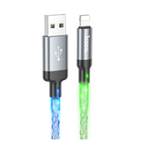 Hoco U112 Shine Charging Data Cable For iP, Gray