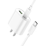 C109 Fighter Dual Port charger set (USB-A +Type-C) PD20W+QC3.0 with Type-C Cable included