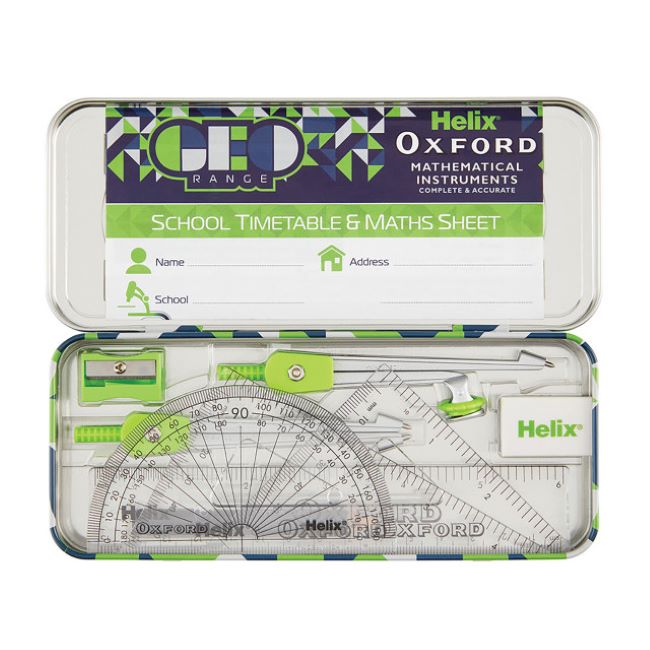 Helix Oxford, Mathematical Instruments, Blue and Green – Charrans.com