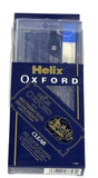 Helix Oxford Geometry Set with Mathematical Instruments in Clear Plastic Kit