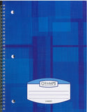 Champs Spiral Flexible Cover Notebook, 5 Subject, 8'x10.5', Thick Pages, 240pgs, Assorted Colours