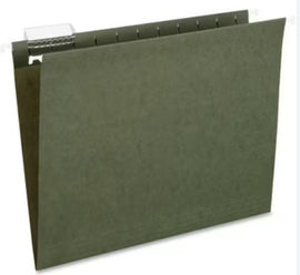 Hanging File Folder, Letter Size (8.5" x 11"), Green