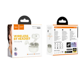 Hoco EQ24 Estrella Wireless BT Headset, White Star